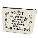 Halloween Make Up Bag Witchy Gifts Halloween Party Favor Witchcraft Supplies Makeup Organizer Bag Cosmetic Bag Witch Stuff Trave