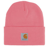 Carhartt Unisex Baby Knit Beanie Cuff Hat, Pink Lemonade, One Size