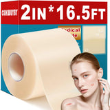WUYUAN Hydrocolloid Roll for Wound Care, 2in*16.5ft Hydrocolloid Bandages with Self-Adhesive, Extra Large Hydrocolloid Patch Ban