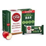 Step One Foods Apple Cinnamon Bars, Heart Healthy Snack Plant Sterols, Omega 3's and Dietary Fiber Gluten Free, Non-GMO, Vegan, 