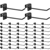 Sadnyy 48 Pcs Slatwall Hooks Accessories 4 Inch Metal Panel Square Tube Peg Heavy Duty Display Hooks for Hanging Scarf Hat Key J