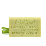 Australian Botanical Soap Lemongrass & Lemon Myrtle 6.6 Oz. (187 G) Soap Bar | Natural Soap Base | All Skin Types | Women & Men | Shea Butter Enriched Bar Soap - Pack Of 1 -Like New