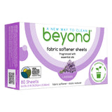 Beyond Fabric Softener Sheets (80 sheets) Lavender Scent EcoFriendly PlantBased Dryer Sheets. Removes Static Cling. Recycl