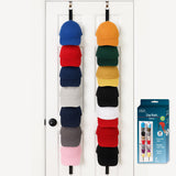 Jokari Over-The-Door Hat Rack Organizer 4 Pack - Holds Up to 32 Baseball Caps, Snapbacks, Visors - Adjustable Door Hat Storage w