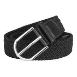 Vtflair MenS & WomenS Elastic Stretchable Cotton Canvas Belt Formal Casual Belt (Black, Size 28 To 34 Inch)