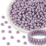 Kovict 300Pcs 12mm Silicone Lentil Beads, Silicone Spacer Beads for Necklace Bracelet Keychain Pens Craft(Lilac Purple)