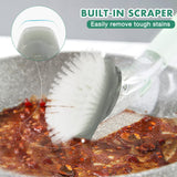 4 Pack Dish Brush Refills, Dish Brush Replacement Head for OXO Steel Soap Dispensing Dish Brush