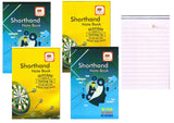 First Click Shorthand Steno Notebook 160 Pages Writing Pad Pack Of 5 Booklet 58 Gsm Paper Size 12 X18 Cm Both Side Ruled Both Si