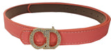 Sky Edeal WomenS Leather Formal/Casual Belt (Colour: Pink) Buckle Adjustable Size Genuine Leather