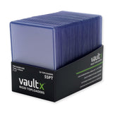 Vault X Toploaders 55pt, Trading Cards, Premium Extra Thick, 3 x 4 Seamless Rigid Card Holders, Hard Sleeves, Clear Protection f