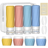 14pack Travel Bottles for Toiletries, TSA Approved Travel Size Toiletries Containers Set, Premium Silicone Leak Proof Refillable