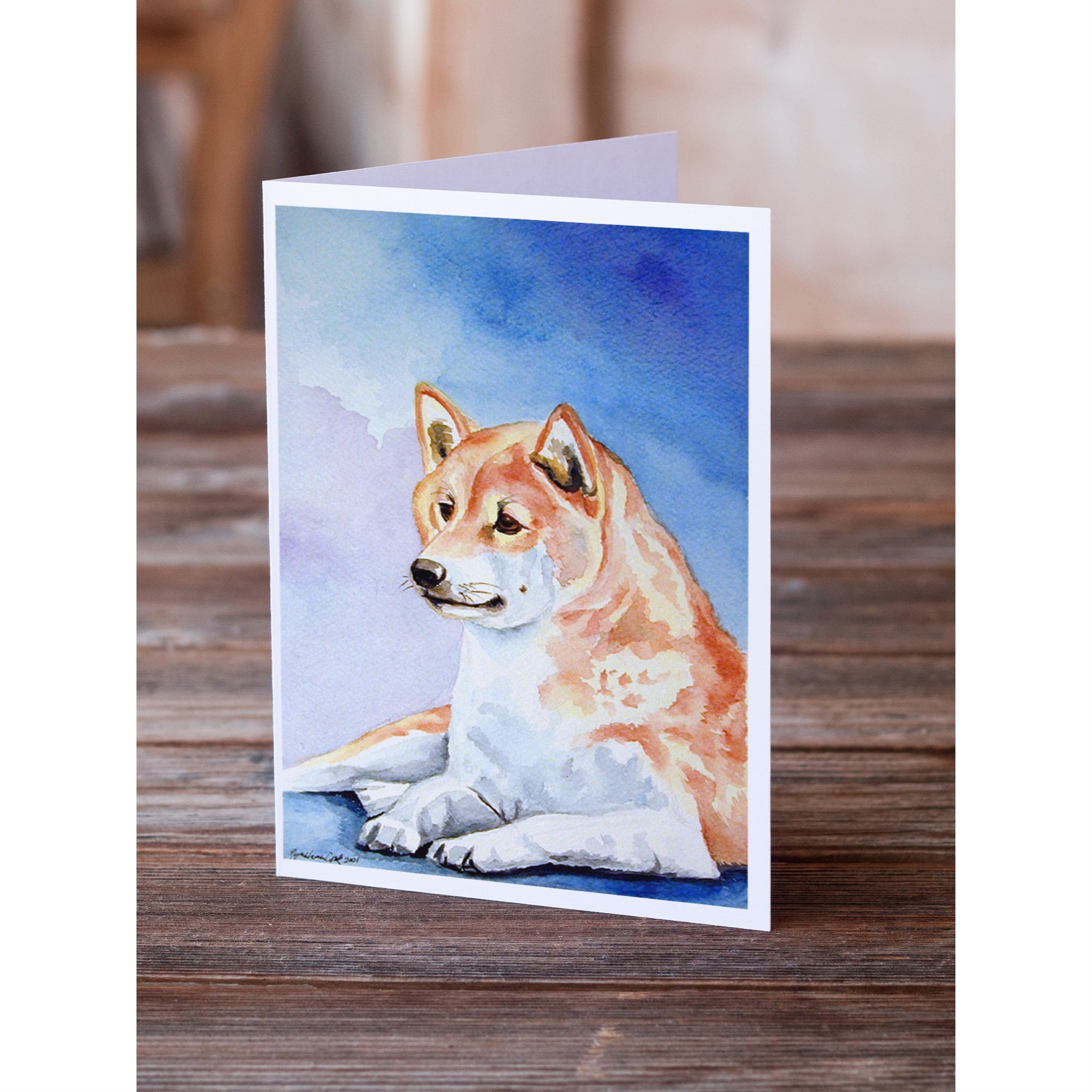 Shiba Inu Greeting Cards And Envelopes Pack Of 8