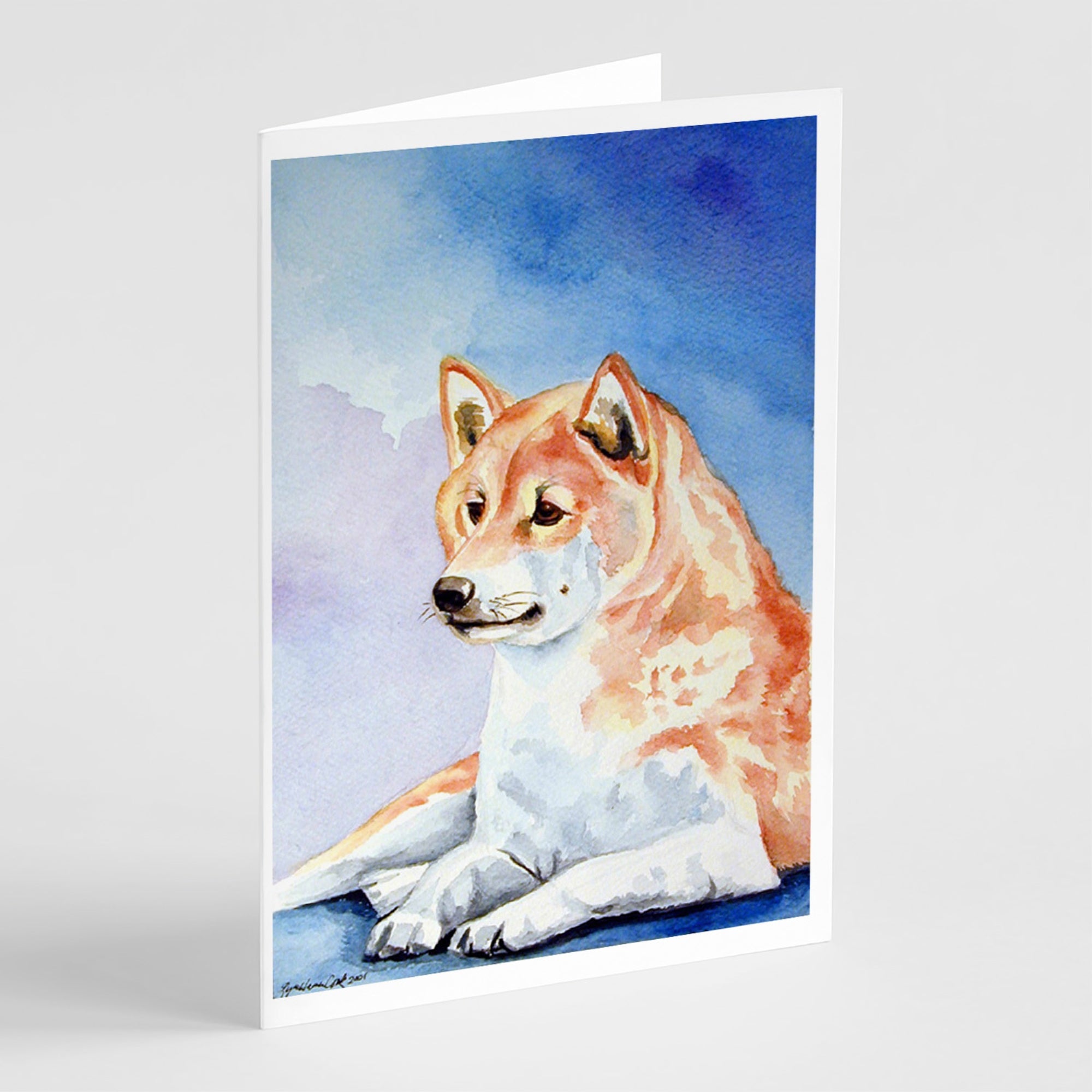 Shiba Inu Greeting Cards And Envelopes Pack Of 8