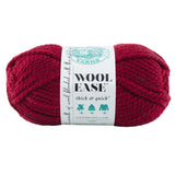 Lion Brand Yarn Wool-Ease Thick & Quick Yarn, Soft and Bulky Yarn for Knitting, Crocheting, and Crafting, 1 Skein, Cranberry