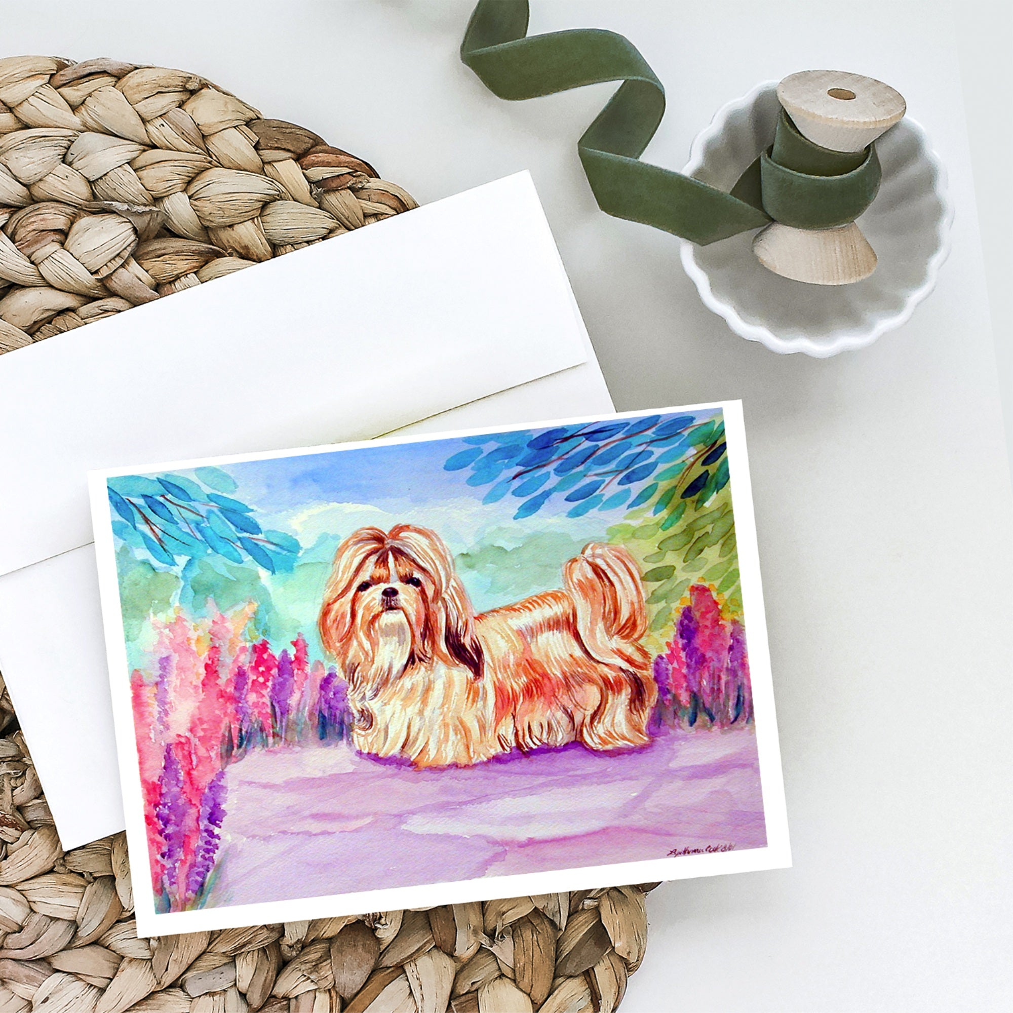 Shih Tzu Greeting Cards And Envelopes Pack Of 8