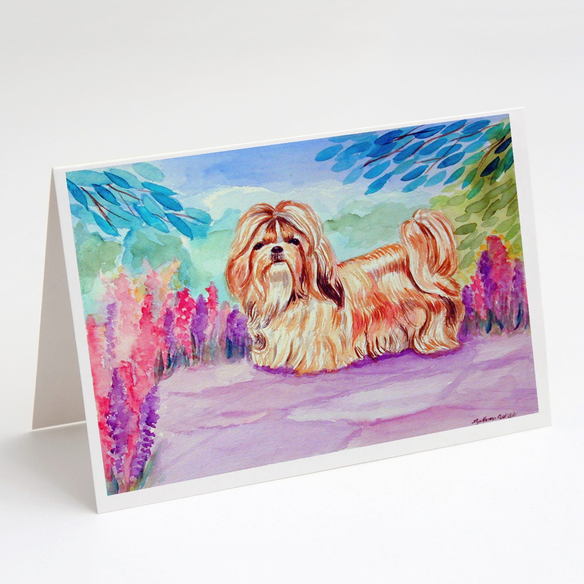 Shih Tzu Greeting Cards And Envelopes Pack Of 8