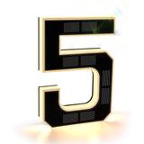 ISUNMEA 9 Inch Solar Lighted House Numbers for Outside, Light Up Waterproof LED Address Numbers Signs for Houses, Large Personal