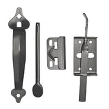 Nuvo Iron TL6BLK Black Galvanized Steel 6 Thumb Hardware Gate Latch