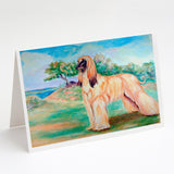 Afghan Hound Greeting Cards And Envelopes Pack Of 8