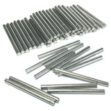 ZDingTech 52pcs 4mm x 50mm Dowel Pins Metal Dowel pins M4 4mm Shelf Pegs,Support Shelves,4mm x 50mm Metal Rod.304 Stainless Stee