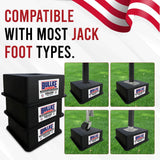 USA-Made Trailer Jack Blocks |Up to 18,000 lbs.| Heavy Duty RV Leveling & Stabilizing Pads for Camper, Travel Trailer,5th Wheel