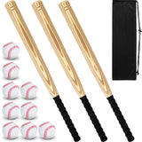 Gemscream 13 Pieces Kids Foam Baseball Bat and Ball Set Includes 3 Pcs 27'' Safe T Ball Bat with 9 Pcs Soft Baseballs 1 Storage 