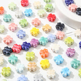 ANCADN 40pcs Ceramic Beads Ceramic Lucky Clover Shape Bead Colorful Clovers Beads for DIY Jewelry Making (tc/Clover)