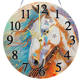 DIY 5D Diamond Painting Clock Kits for Adults, Special Shaped Diamond Art Wall Clock, Crystal Diamond Painting Art Crafts Home W