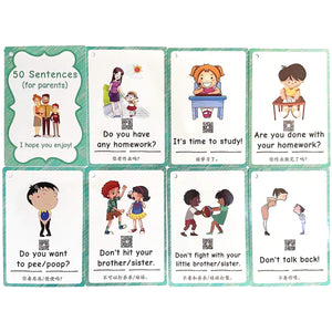 100 Parent-Child Daily Conversation Starters Cards with Picture - Fun Family-Friendly Vivid Question Cards Game for Kids - Learn