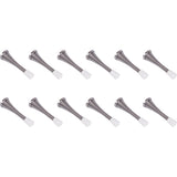 Stone Harbor Hardware Heavy-Duty Spring Door Stop, 3 Inches, 12-Pack, Polished Chrome