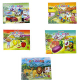 Abee Coloring Book For Kids Vegetable Fruits Birds Animals Color Book (Pack Of 5)