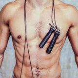 Weighted Jump Rope for Women & Men - 1 Pound (1LB) Adjustable Heavy Speed Jump Rope Handles with Removable Weights, Cross Traini