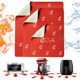 Cooks Innovations 3 Pack Heat Resistant Mats for Countertop, Air Fryer Heat Pad Protector, Appliance Sliders for Kitchen, Slidin