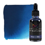 Artfinity Liquid Watercolor Paint 30 ml Bottle, Indigo - Vibrant Dye-Based Liquid Watercolor w/Glass Pipette, Fast-Drying, Fine 