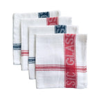 SANDHA Cleaning Glass Duster White | Wet Dry Cotton Cleaning Cloth/Duster Kitchen 20 X 20 Inch Pack of 4 (Pack of 4)