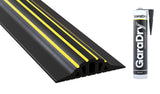 1  High Garage Door Threshold Seal Kit 123 Length | Flexible PVC | Complete Kit Includes 2 Adhesives | GaraDry-New