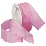 Morex Ribbon French Wired Lyon Ribbon, 1-1/2-Inch by 27-Yard Spool, Summer Pink (46440/25-774)