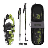 Yukon Charlie's Sherpa Snowshoe Kit, 8-inch x 21-inch, Includes Snowshoes, Trekking Poles and Travel Bag