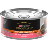 Purina Pro Plan Pate Wet Cat Food, COMPLETE ESSENTIALS Salmon & Brown Rice Entree - (Pack of 24, 5.5 Oz. Cans)