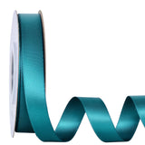 Ribest Teal Double Faced Satin Ribbon, 5/8 Inch Continuous 25 Yard Fabric Ribbon for Crafts Gift Wrapping Hair Bows Wedding Part