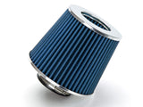 BLUE 3 76 mm Inlet Cold Air Cone Replacement Performance Washable Clamp-On Dry Air Filter