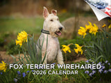 2025 2026 Fox Terrier Wirehaired Calendar - Dog Breed Monthly Wall Calendar - 12 x 18 Open - Thick No-Bleed Paper - Giftable - A