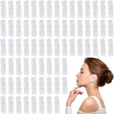 DENMILE 200 PCS Clear Waterproof Ear Protectors Disposable Ear Covers for Bathing Hair Dye Shower & Hair Care Ear Cover for Bath