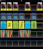 BLACK STORAGE POCKET CHART