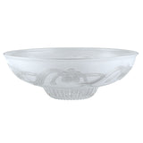 Aspen Creative 23130-11A Clear & Sandblasted Shade for Medium Base Socket Torchiere, Swag Lamp 13-3/4 Diameter x 4-3/4 High 1 Pa