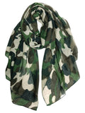 Gerinly Scarves Lightweight Fall Winter Travel Scarf Camouflage Print Shawl Wrap