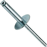 Large Flange Pop Rivets 1/4 x 5/8 All Steel Large Dome Head Blind 810 Gap .501 .625 Quantity 25 by Fastenere