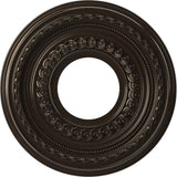 Ekena Millwork CMP10COERU Cole Thermoformed PVC Ceiling Medallion (Fits Canopies up to 4 1/4), 10OD x 3 1/2ID x 3/4P, Universal 