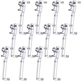 Blulu 20 Pieces Valance Clips for Blind 3. 25 Inch Window Blinds Hidden Clip Clear Plastic for Horizontal Blinds Retainer Holder