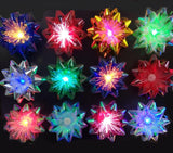 Light Up Glowing Gift Bows, 6 Iridescent LED Ribbon Bow for Gift Packaging and Decorations- LED Glowing Gift Ribbon Flower Bows,